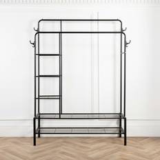 Home Treats Heavy Duty Rail 130Kg Black Clothes Rack