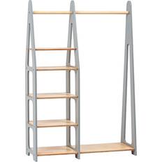 Children Wardrobe without Drawers Grey
