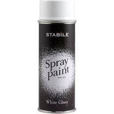 Stabile Målarfärg Stabile Sprayfärg Vit Blank 400 ml Metallfärg Vit 0.4L