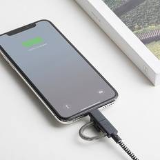 Mobile Phone Cleaning Native Union Union&reg 6.5' 3-in-1 Charging Belt Cable Black/White