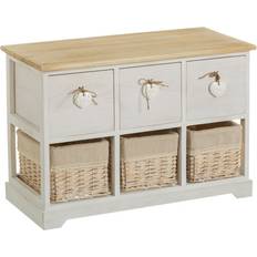 BigBuy Home Drawers Sweet Heart Cream 71 x 32 x 49 cm Chest of Drawer