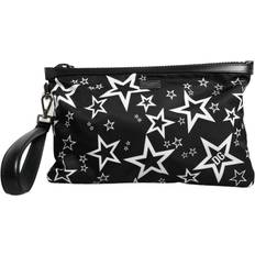 Clutches Dolce & Gabbana Fabric Logo Two Way Clutch Crossbody Bag Black