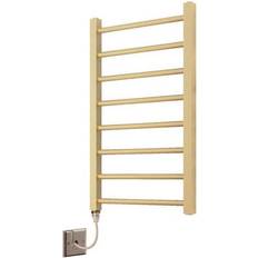 Heated Towel Rails Manissa Pula Brushed Brass Electric Towel Rail 800mm Wide