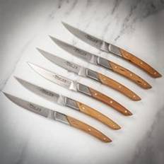 Claude Dozorme Thiers Art Déco Collection Set 6 Steak Knives in Gift Box