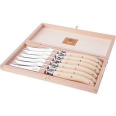 Claude Dozorme Ivory Super Laguiole Steak Knives Set of 6