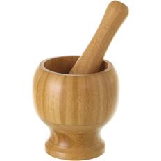 Bambu Pressar & Stötar BigBuy Home Med Bambu Brun Orientalisk Klubba För Kök 12 x 12 x 12 cm Mortel