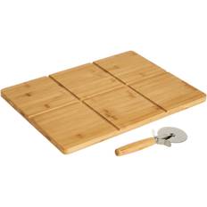 Pizzahjul BigBuy Home Natural Bamboo 40 x 30 x 1.5 cm Pizza Cutter