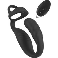 Prostata Vibrator mit Perineum Vibrator und Penis Hodenring