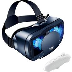 Mobile VR Headsets Full-Screen Virtual Reality 3D Glasses VR Set,with Gamepad