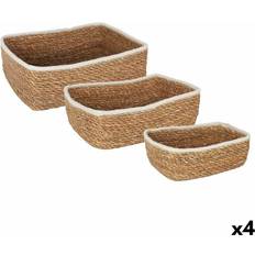 Privilege 3-Piece Rectangular Wicker Set Basket 3pcs