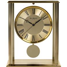 Table Clocks WIDDOP and Co Gold Mantel With Pendulum Table Clock
