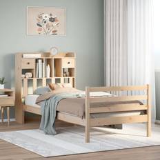 Beds vidaXL Bookcase with Out Mattress 75x190 cm Frame Bed