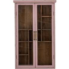 Bloomingville Vitrineskabe Bloomingville Hazem Skab Rosa 80 Vitrineskab