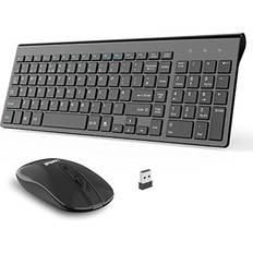 LeadsaiL Slim Wireless Keyboard and Mouse Set