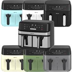 EMtronics Dual Basket Double Air Fryer 9 Litre