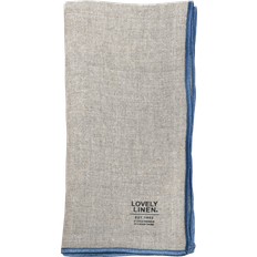 Lovely Linen Tygservetter Lovely Linen Grace Servett 42x42 4-pack Tygservett Blå, Beige