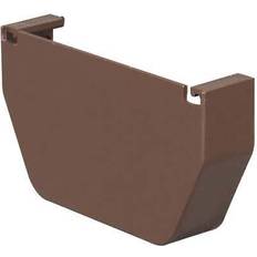 Amerimax White, Brown Gutter End Cap Pack of 20 5.8 in H x 4.5 in W x 5 in L Brown Vinyl Contemporary