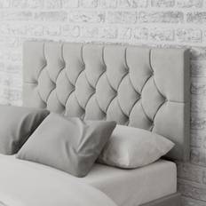 Aspire Olivier Plush Velvet - Silver Headboard