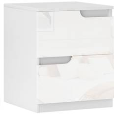 Bedside Tables Homcom Modern With 2 Drawers Bedside Table