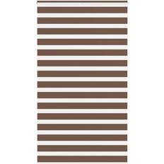 Brown Roller Blinds vidaXL Zebra Blind Brown 120x230 cm Fabric Width 115.9 cm Polyester