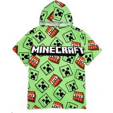 Machine Washable Baby Towels Minecraft Boys Creeper Hooded Towel One Size