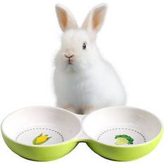 Navaris 2 pcs Fressnapf für Kätzchen Meerschweinchen Hasen
