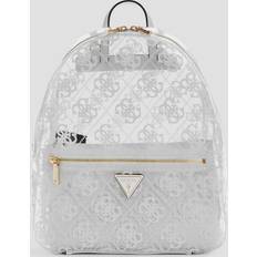 Leather Backpacks Guess Tuana Clear Quattro G Backpack - White