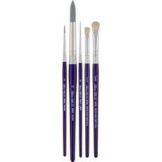 Purple Painting Accessories Silver Brush Limited Silver Brush Set 88 SH 5-Piece