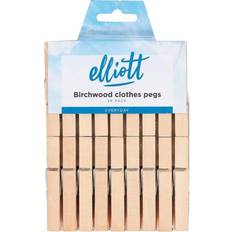 Elliott Hardwood Clothes Pegs with Metal Coil Spring - 36