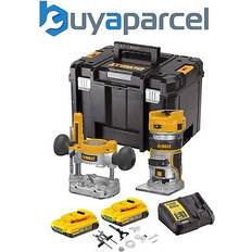 Dewalt DCW604D2 18V XR Brushless Laminate Trimmer 1/4" Router Plunge Base 2Ah