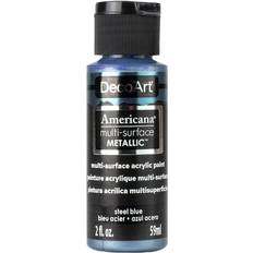 Deco Art Multi-Surface Metallic Paint 2 oz Metallic Steel Blue Blue
