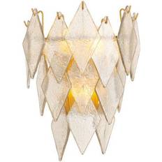 Eichholtz Vägglampor Eichholtz Rhombus Vägglampa Antik Mässing 27 x 36 x 16 cm Guld Väggarmatur