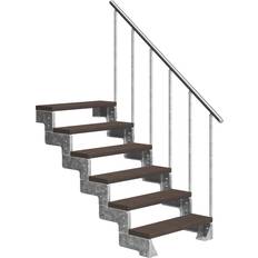 Treppen & Geländer Dolle Außentreppe Gardentop 100cm Dunkelbraun
