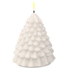 Deluxe Homeart Deluxe Homeart Kerze Weihnachtsbaum Fernbedienbar 8x11 cm Weiß Vela LED