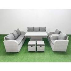 Fimous Rattan High Back Sofa Outdoor Lounge Set