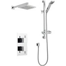 Silver Shower Systems Clifton Shower Hung Slide Rail Kit Silver, Chrome