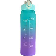 Epiq Motivationsflaske Turkis Lilla 700 ml Drikkedunk