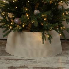 Beige Weihnachtsschmuck Marelida Weihnachtsbaumrock Baumständer D: 72 cm Weihnachtsschmuck