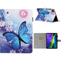 Apple Tabletcovers Apple iPad Pro 11 Tuuman 2020 Viileä Kuvio Nahkainen Läppäkotelo Sininen