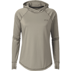 Camouflage KUIU Womens Gila Long Sleeves Hunting Hoodie in Bone