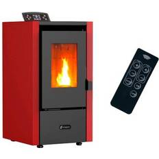 Caminetti Stufa A Pellet Ad Aria Anita 6 Kw Bordeaux