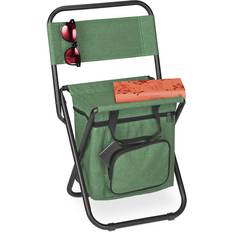 Camping Chair With Bag Foldable Green