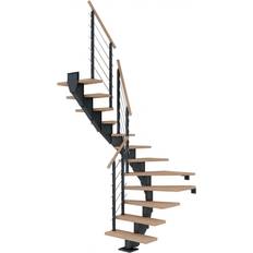 Treppen & Geländer Dolle Mittelholmtreppe Hamburg 1/2 Gewendelt 85 cm
