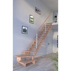 Winkeltreppen Holztreppe Lindos Buche 80 cm Design