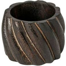 Servettringar Costa Nova Spiral 4-p Dark Brown Servettring