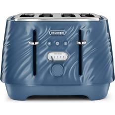 De'Longhi Blue Toasters De'Longhi Ballerina Seta 4 Slot Toaster