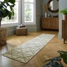 The Edited Life Diamond Tuft Textured Runner Diamond Green