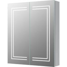 Haselbury 2 Door Front-Lit LED Mirror Cabinet 600mm