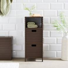 Brown Tall Bathroom Cabinets Dunelm Chocolate Bathroom Cabinet with Drawers