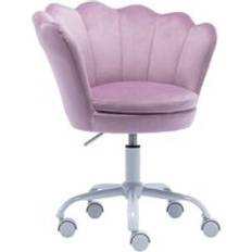 WAHSON OFFICE CHAIRS Kids Desk Chair Velvet Swivel Purple